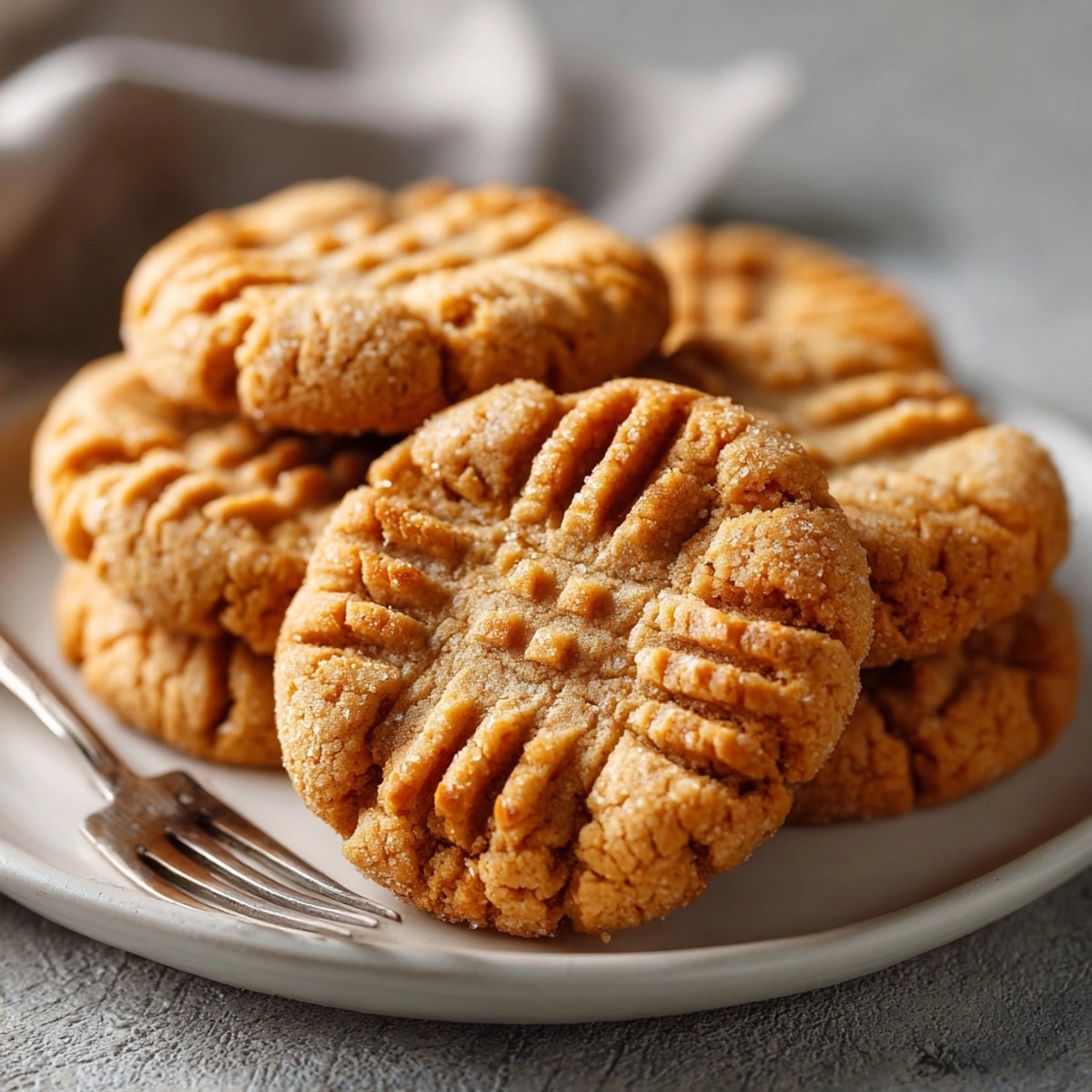 Easy 3-Ingredient Peanut Butter Cookies recipe—a soft, melt-in-your-mouth, simple American dessert.