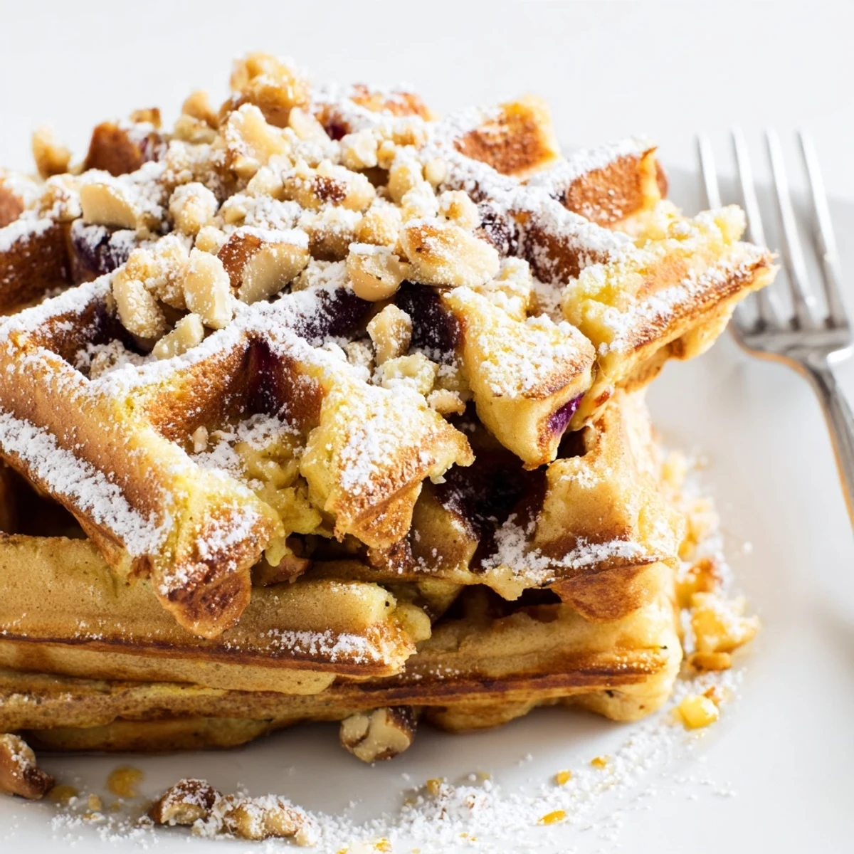 ricotta lemon hazelnut waffles