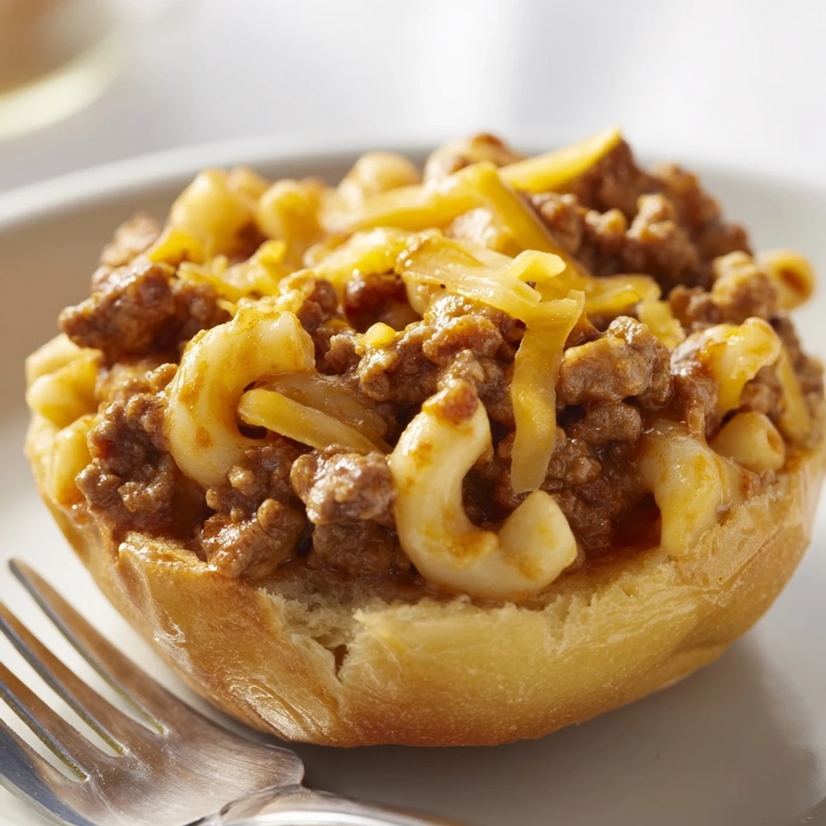 Deliciously cheesy Mac and Cheese Cheeseburger Cups served warm for ultimate comfort food.