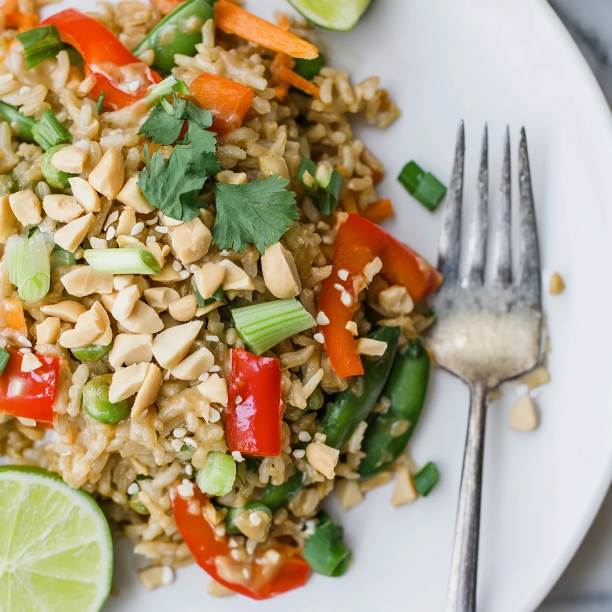 Thai Peanut Wild Rice Pilaf