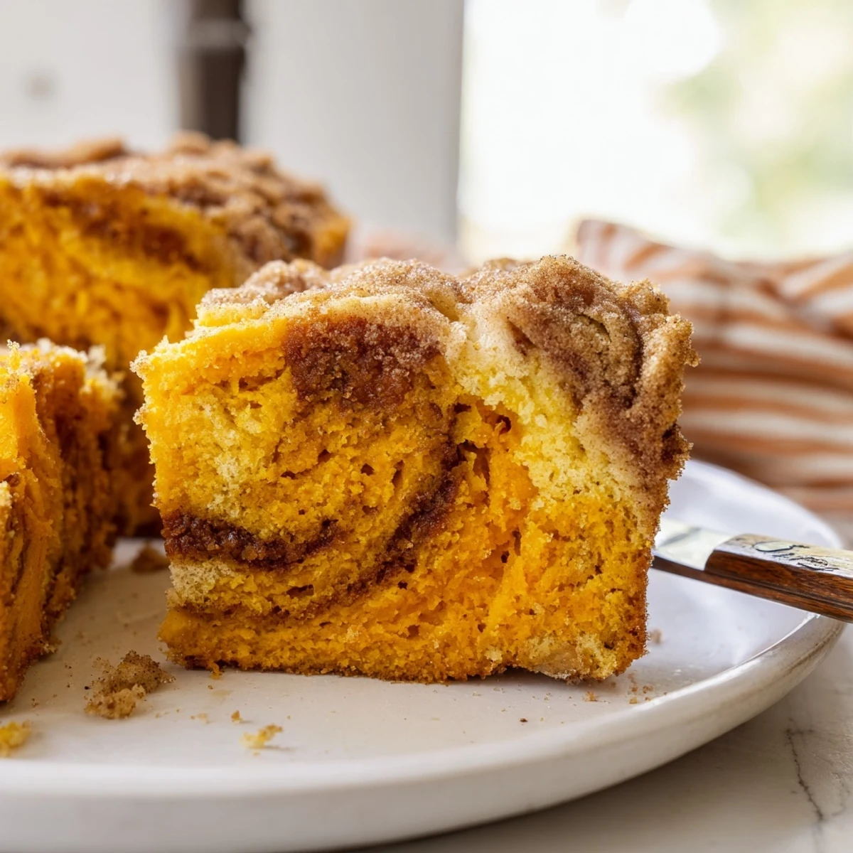 Golden-brown churro pumpkin snickerdoodle bread cooling on a rack, enticing aroma wafting.