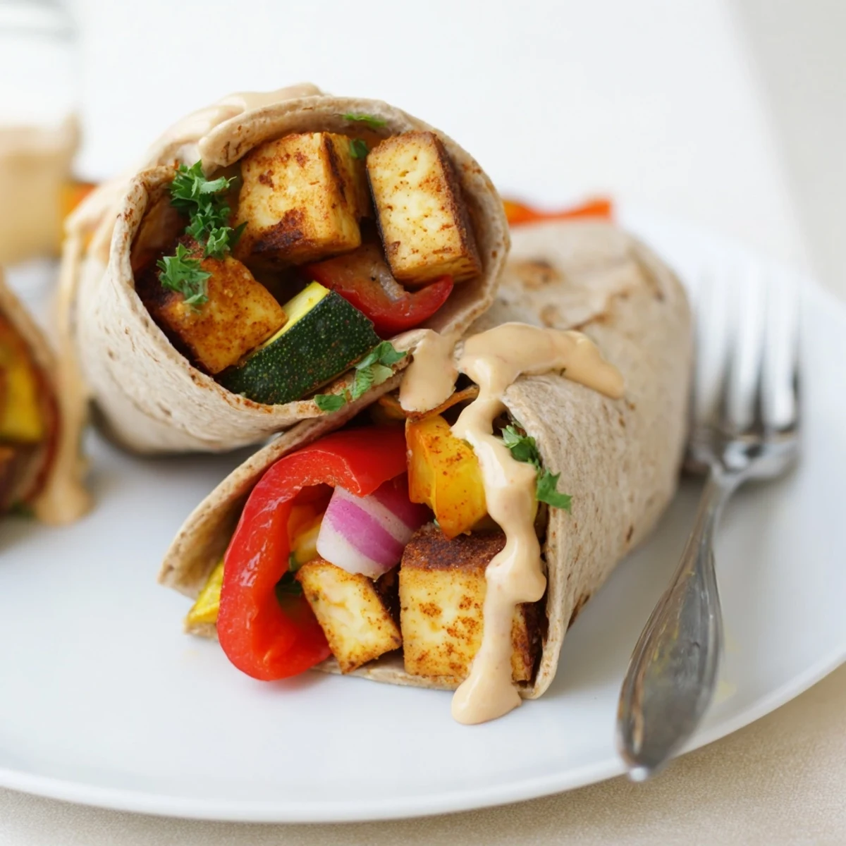 Vegan Viral Twist Tofu Wraps