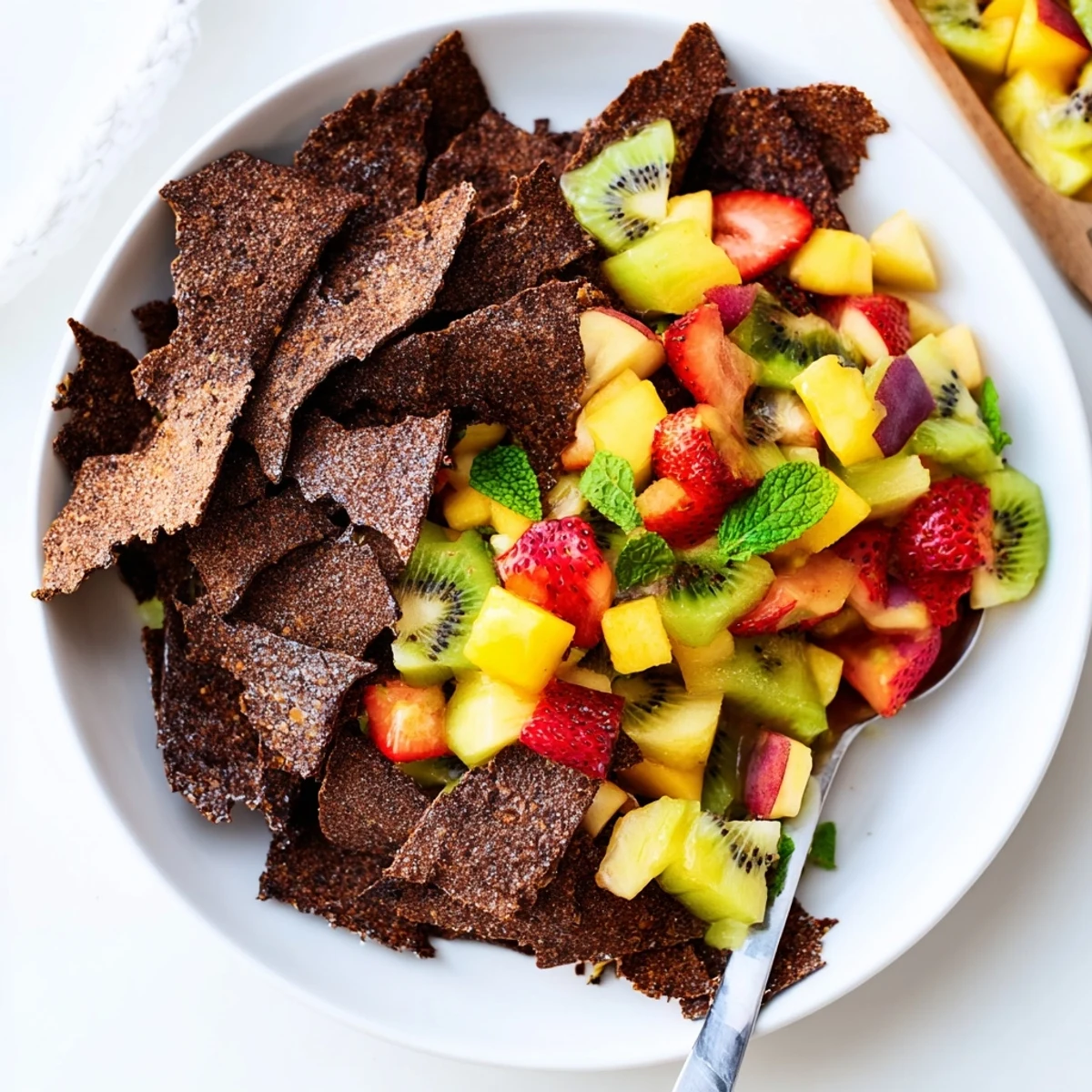 Homemade dessert chips & salsa, a fun twist on classic flavors for any gathering.