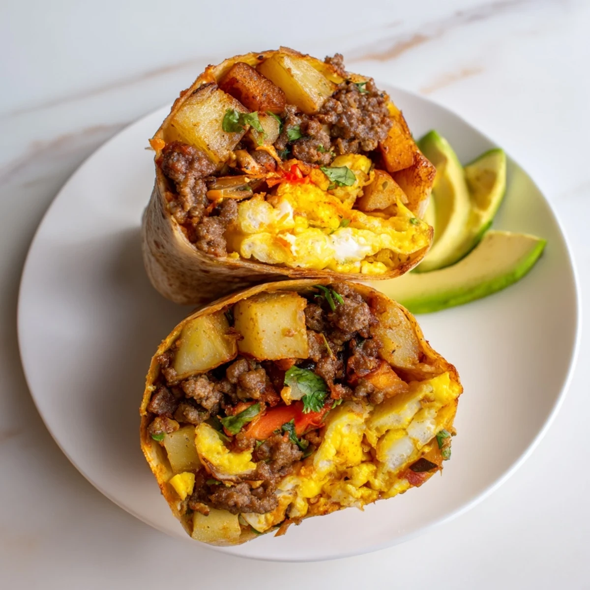 Christmas Breakfast Burritos Kimchi