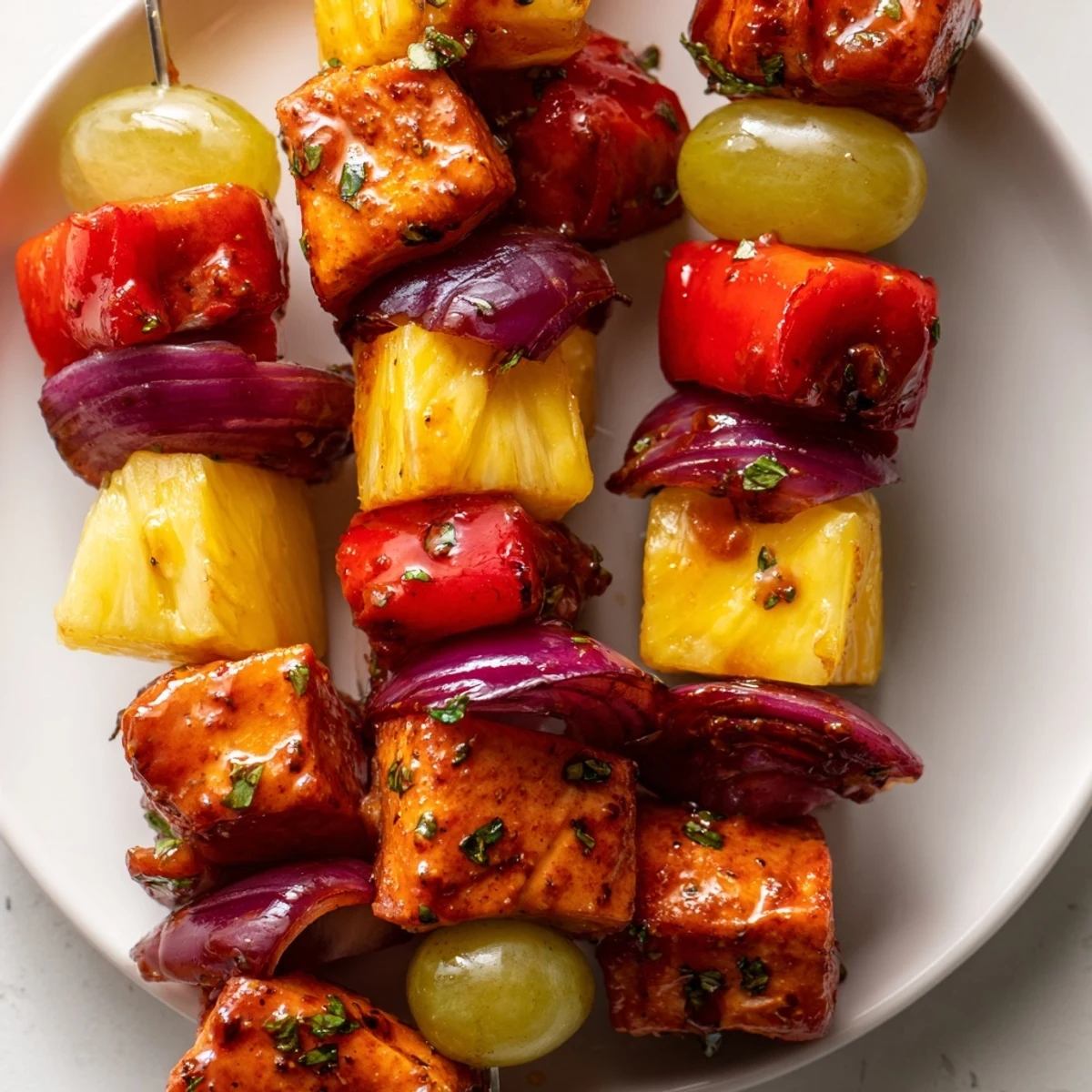 Savory Fruit Turkey Skewers