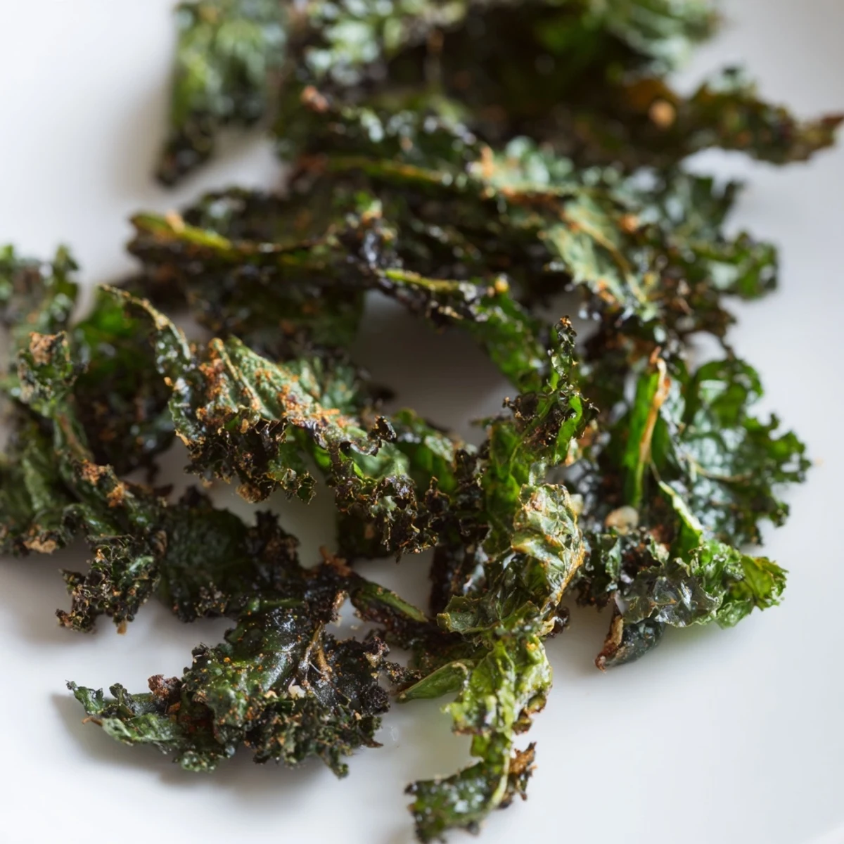 Baked Kale Chips Snack