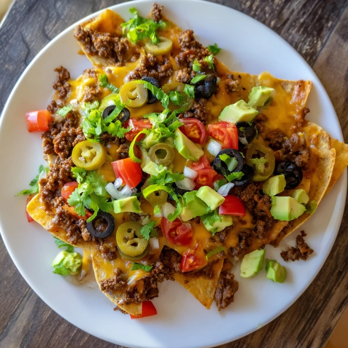 Sheet Pan Nachos Ground Beef