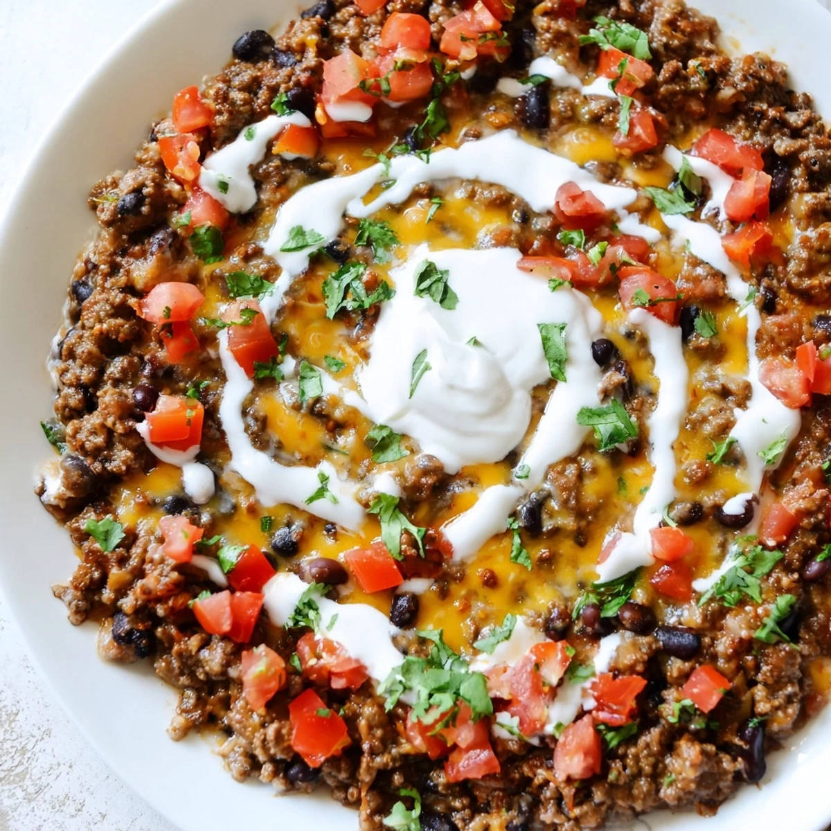 Warm slow cooker cream cheese taco dip, a creamy, savory snack perfect for sharing.