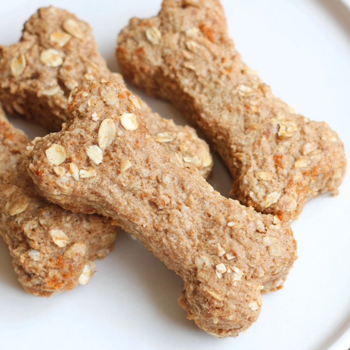 Homemade Pawsitively Good Dog Bone Treats on parchment paper, perfect for your pup's next snack time.
