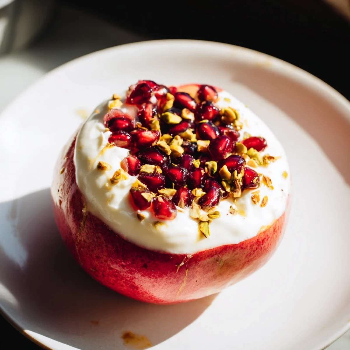 Close-up of frozen yogurt-dipped strawberry halves, showing a sprinkle of chocolate: a sweet summer dessert.
