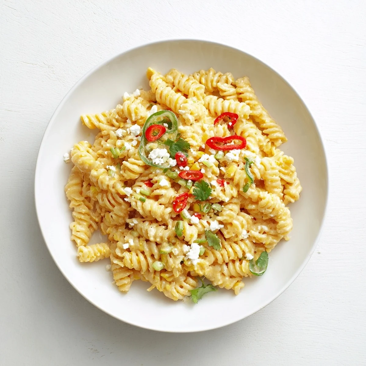 Steaming bowl of flavorful One-Pot Mexican Street Corn Pasta, a quick and easy weeknight meal.
