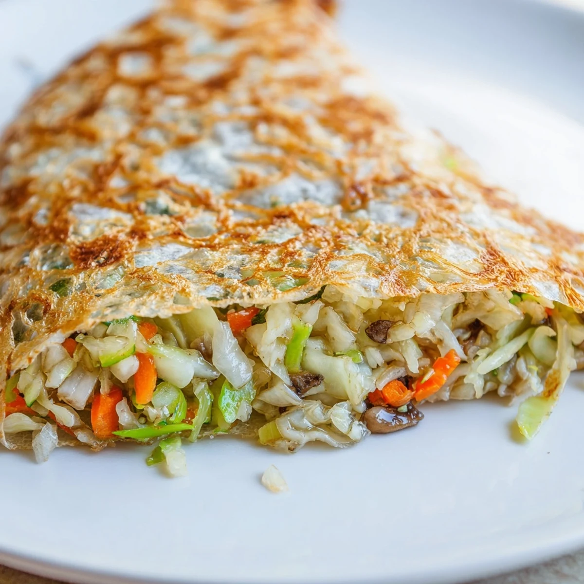 Golden brown crispy rice paper dumplings, a delicious appetizer with savory veggie filling.