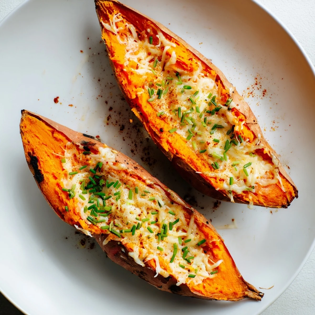 Golden-brown Sweet Potato & Cheese Whole Roast, a hearty vegetarian main, stuffed with bubbling cheese.