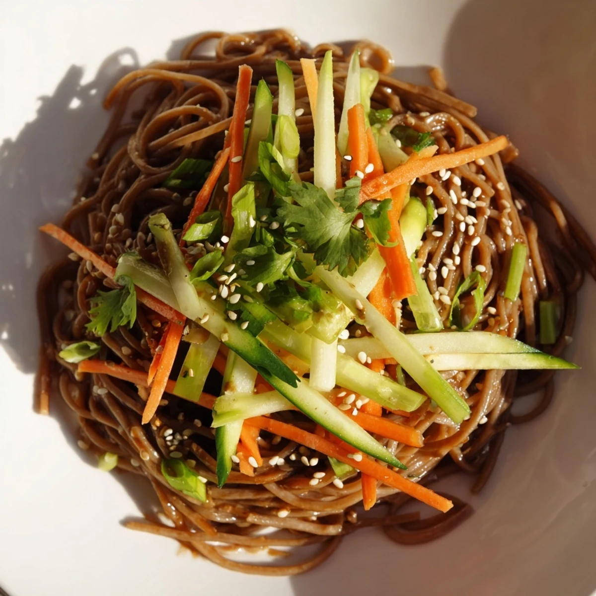 Enjoy a refreshing peek at these Chilled Noodle Lunch Cups; flavorful Asian-inspired meal prepping in individual containers.