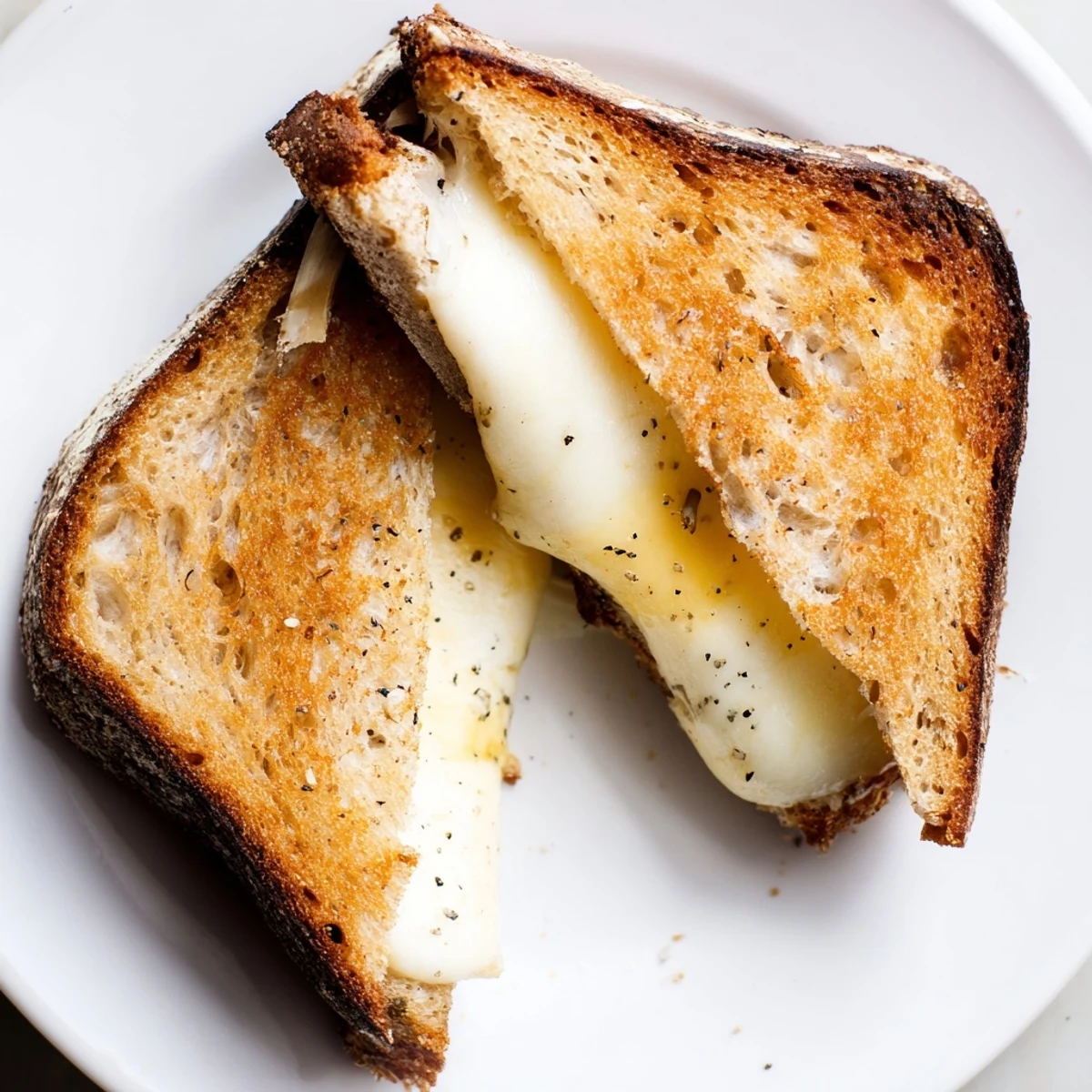 Three-Cheese Grilled Cheese