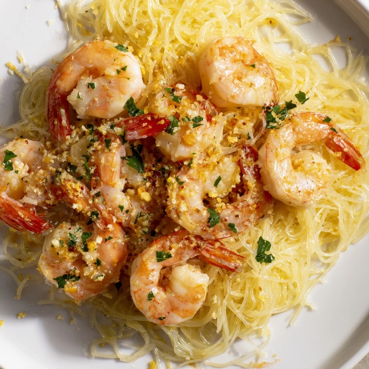 Lemon Butter Shrimp Pasta