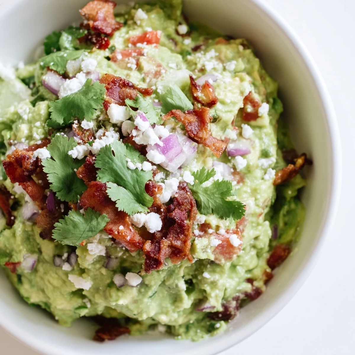 Bacon Guacamole With Cotija Cheese
