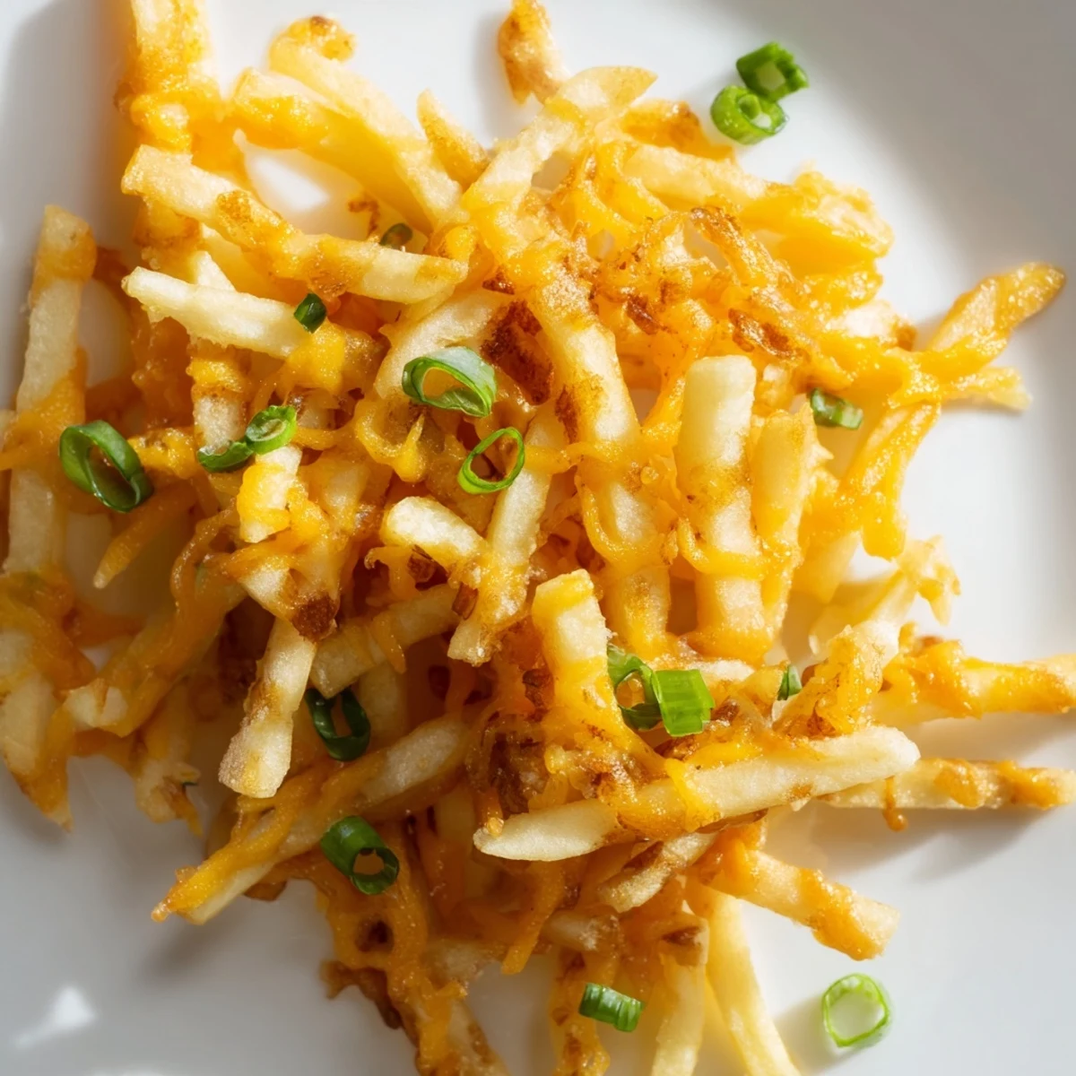 Crispy golden fries tossed in smoky BBQ seasoning, piled with melted cheddar cheese, and ready for dipping into creamy homemade ranch dip.