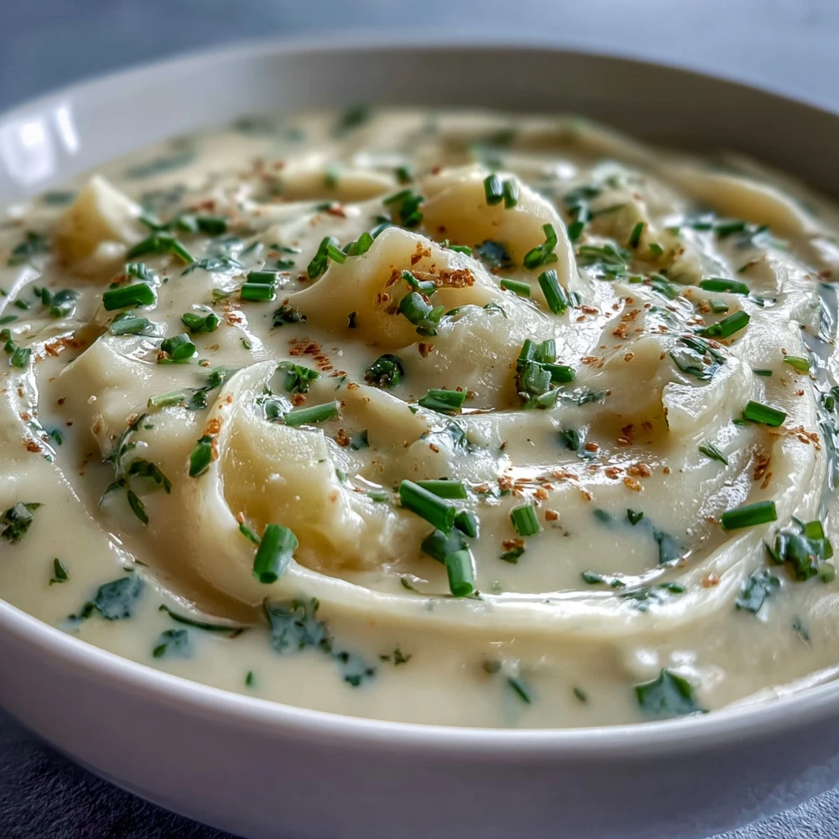 Creamy Potato Leek Soup, a comforting bowl topped with crispy bacon.