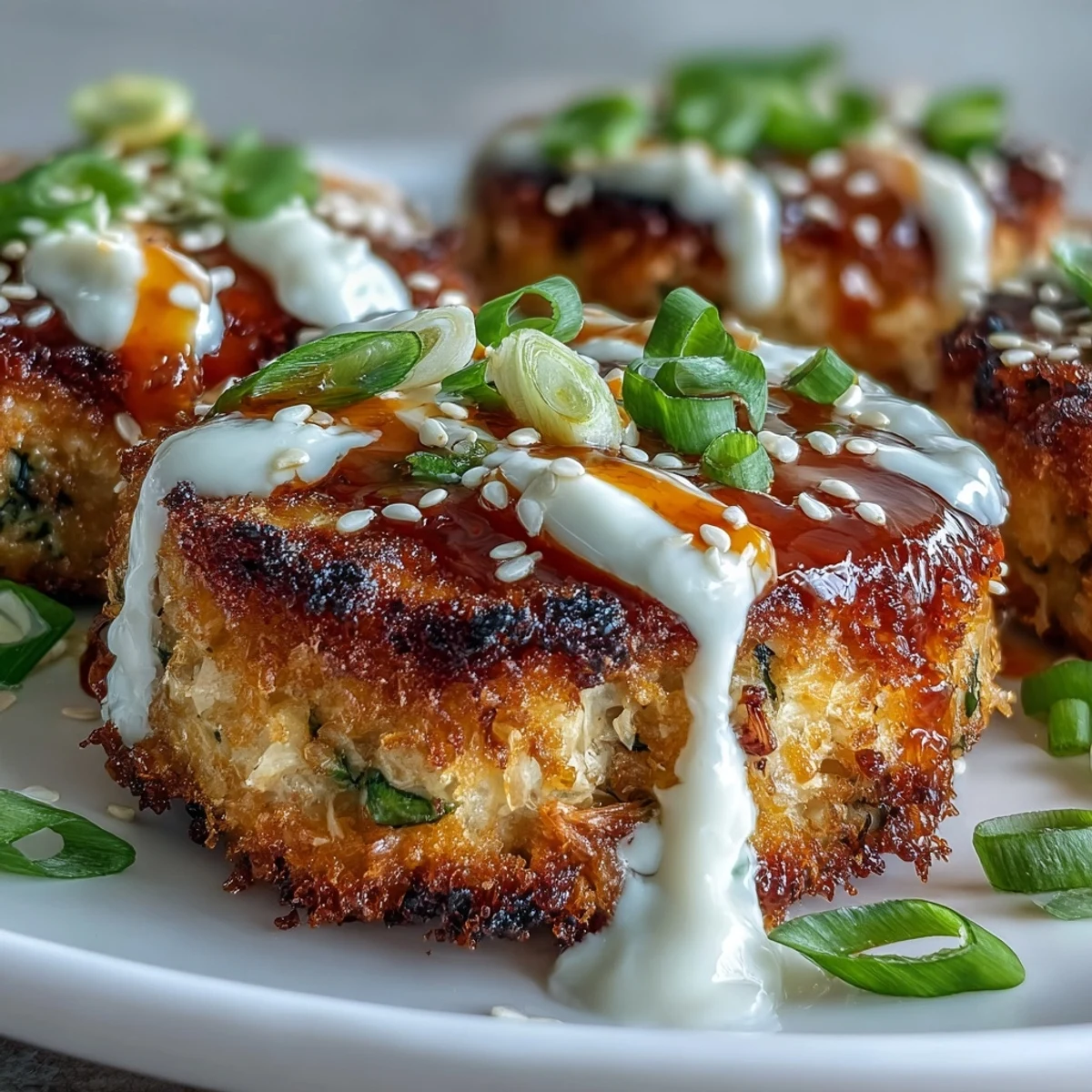 Asian Tuna Cakes with Spicy Mayo
