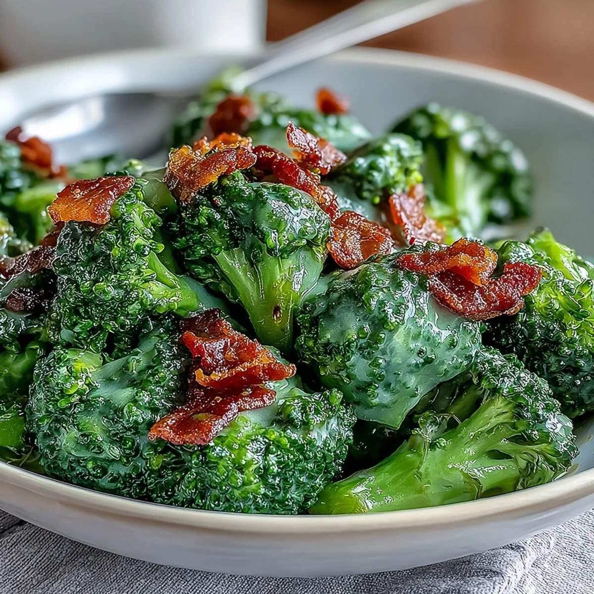 Broccoli with Garlic Sauce Bacon #1289