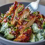 TikTok Chili-Crisp Cucumber Chicken Bowls