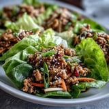 Turkey Potsticker Stir-Fry Lettuce Wraps