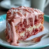 Show-stopping Bridal Shower Rosé Velvet Cake, moist and adorned with shimmering gold.