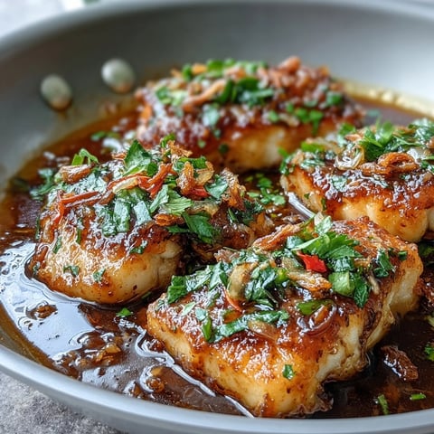 Golden pan-seared Chilli Lime Fish fillets, topped with vibrant cilantro and crispy shallots, served with lime wedges on a rustic plate.