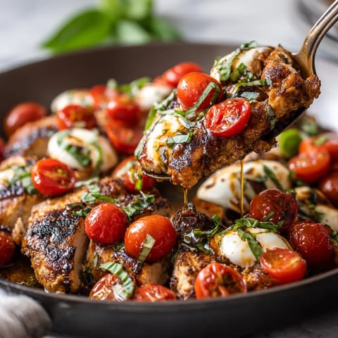 A plate of food with tomatoes and cheese.