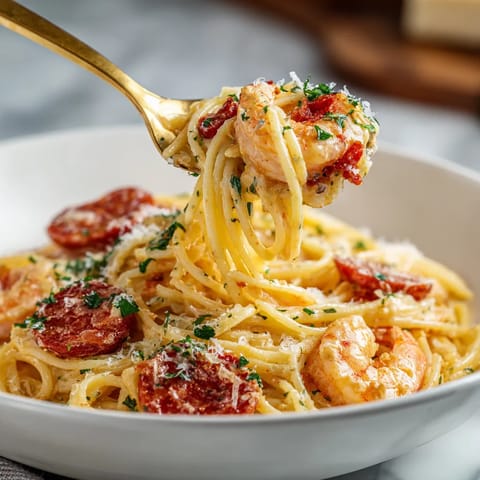 Une assiette de spaghetti avec des tomates et des épinards.