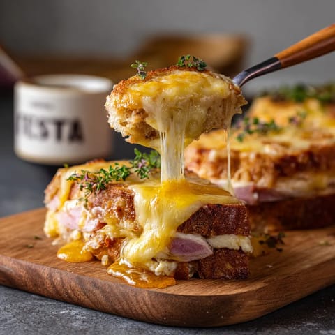 Une image de sandwichs avec des tranches de pain grillé et du fromage.