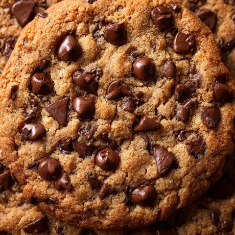 Chocolate chip cookies with chocolate chips on top.