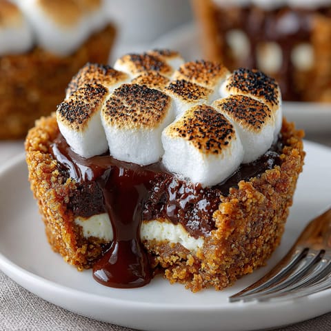 A chocolate covered marshmallow in a pie cup.
