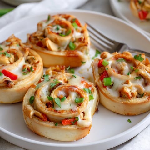 Cajun Chicken Alfredo Pizza Rolls