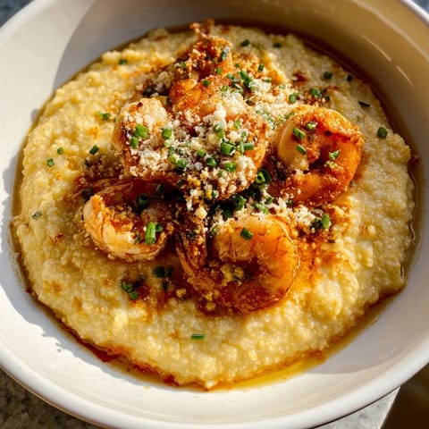 Shrimp Parmesan Grits Bowl