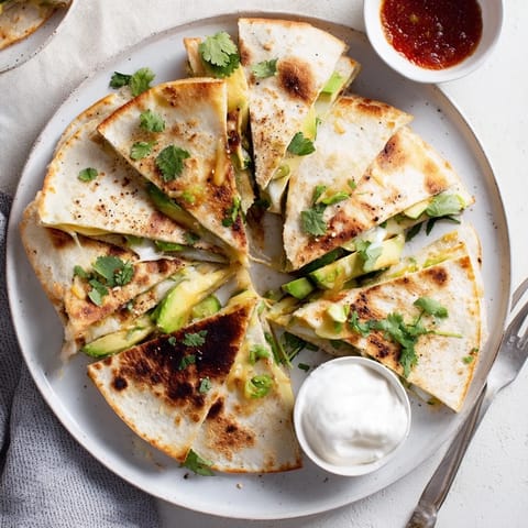Avocado Cheddar Grilled Quesadilla