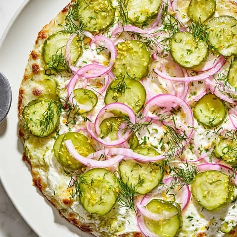 Pickle Pizza Dill Crème Fraîche