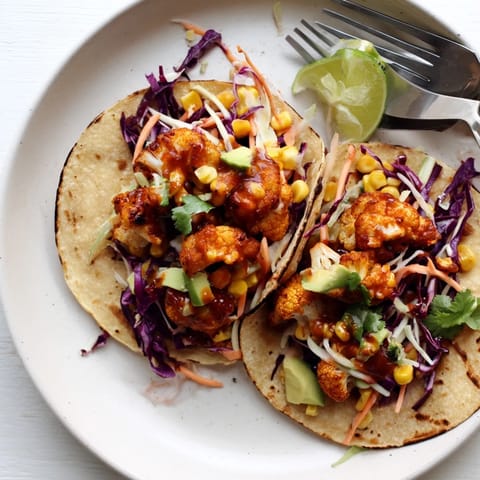 BBQ Cauliflower Sweet Corn