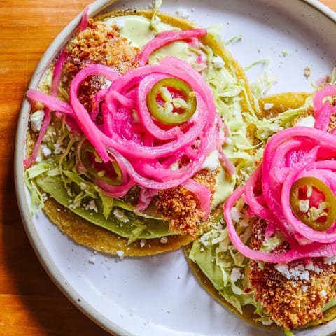 Pickled Red Onion Tacos