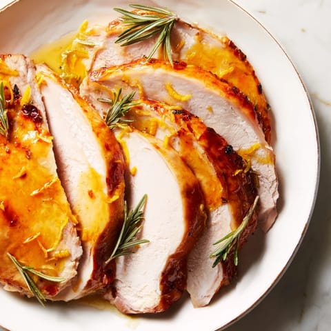 Limoncello glazed turkey breast
