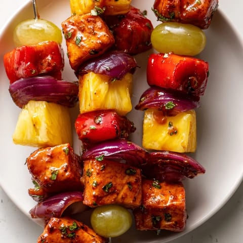 Savory Fruit Turkey Skewers