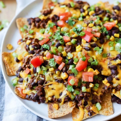Sheet-Pan Nachos Beans Veggies