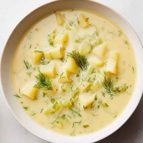 Rich and creamy Creamy Dill Pickle Soup, served alongside crusty bread, will be a satisfying dinner.