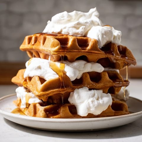 Express Gingerbread Waffle Stacks