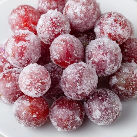 Quick Festive Frozen Grapes