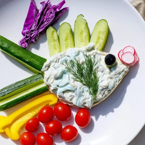 Ocean Blue Fish-Shaped Dip