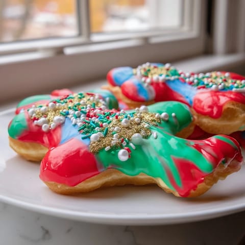 Christmas ornament beignets