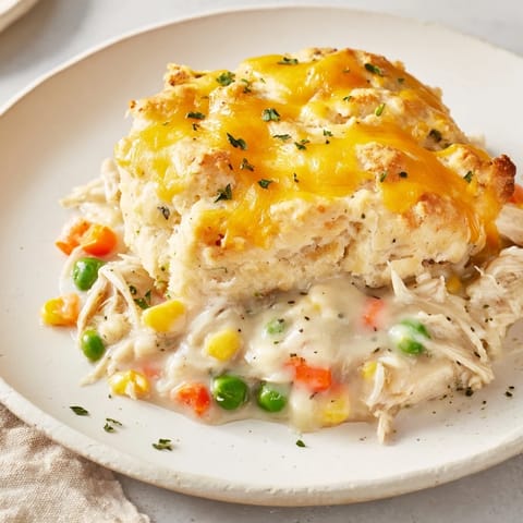 Chicken Cobbler Cheddar Biscuit