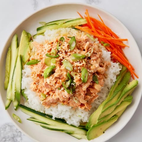 Spicy Canned Salmon Bowl